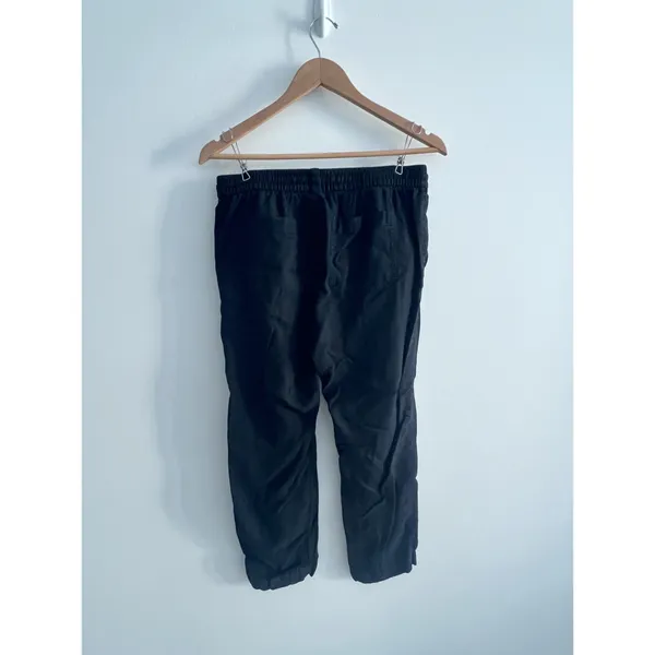 Old Navy pants size Small black linen cropped - Image 4