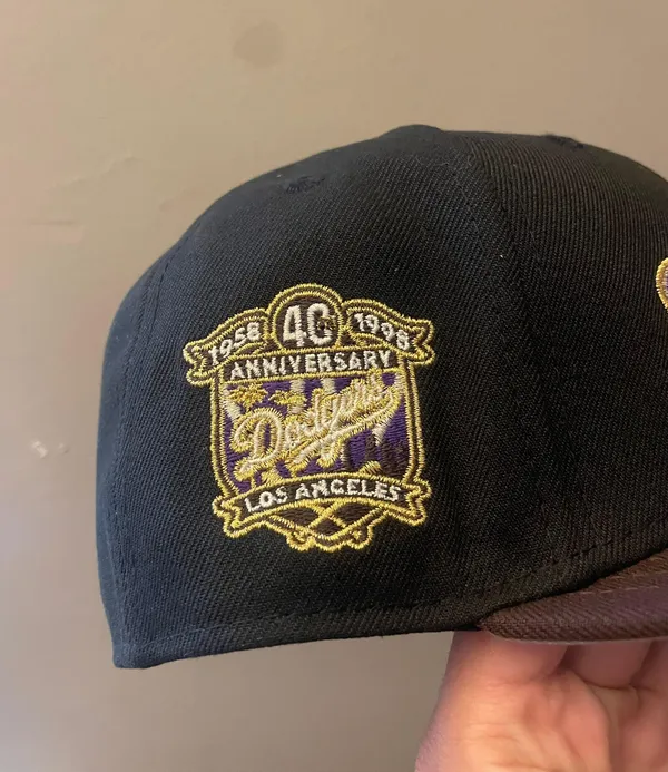 New Era Rahnnifitteds Los Angeles dodgers mamba Kobe inspo 40 years anniversary patch size 7 1/8 brand new - Image 3