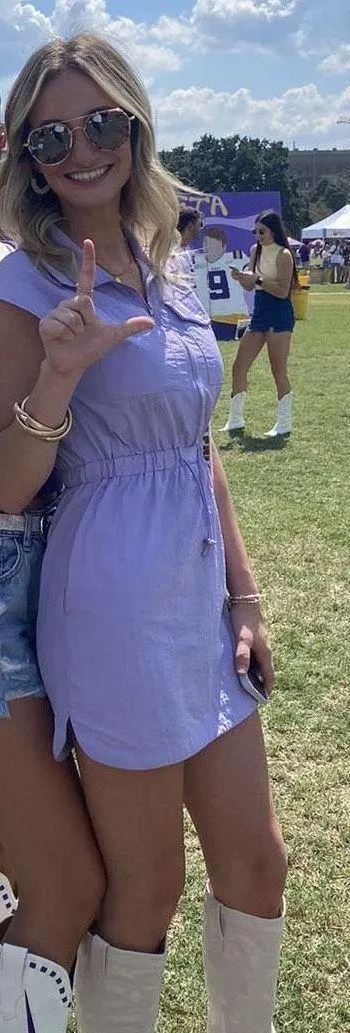 Summer Purple gameday Dress - Image 2