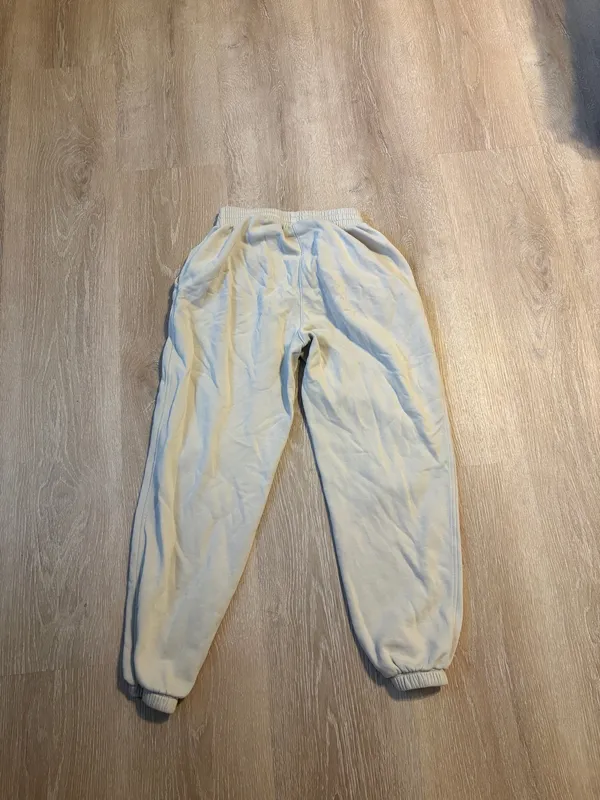 Cream Nike KIDS Large Sweatpants - Image 3