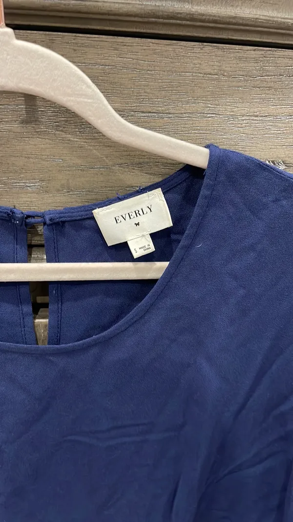 Apricot Lane Navy Blouse - Image 2