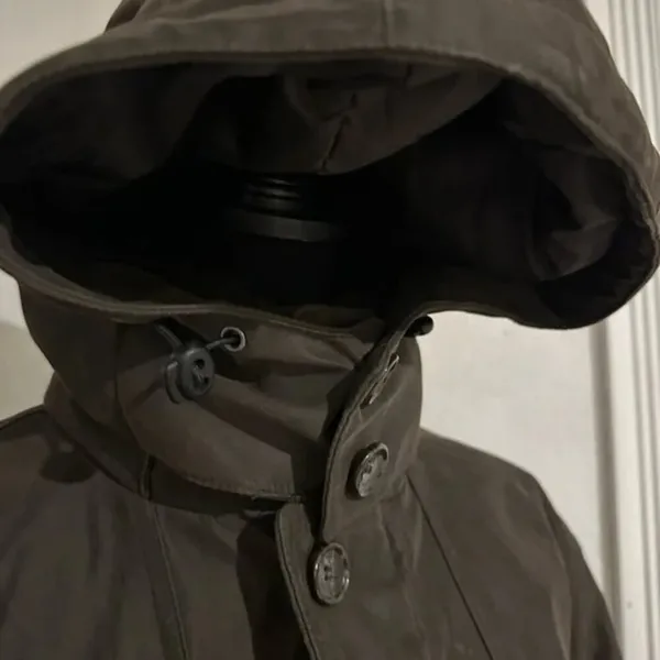 London Fog Brown Heavy Hooded Coat – Size M - Image 3