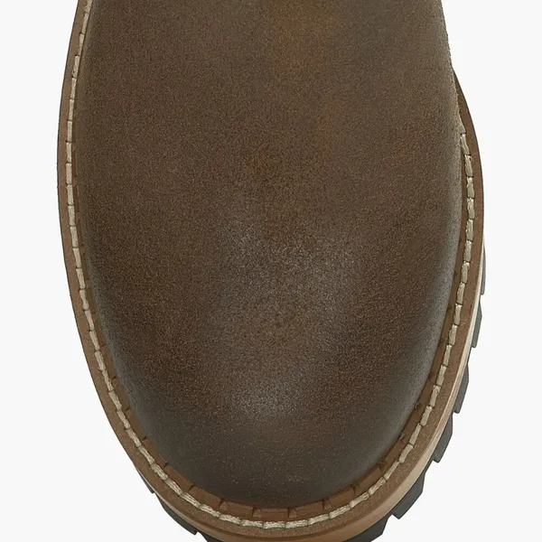 NEW LUCKY BRAND Rhoslyn Lug Sole Platform Bootie Color: Bark Wxysud - Image 8