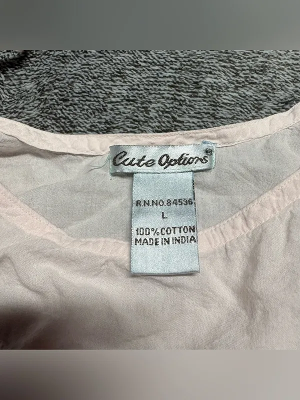 Vintage Babydoll Tank Pink Size L - Image 2