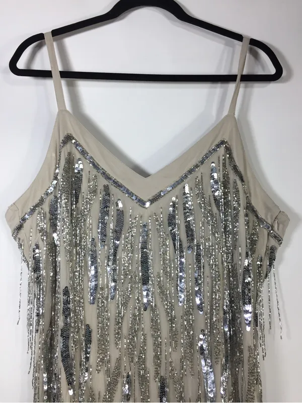 Nasty Gal Beaded Tassel Slip Mini Dress - Image 9