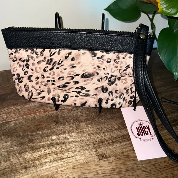 NWT Juicy Couture Wristlet Leopard Print Small Purse Clutch‎ Y2K Casual - Image 6