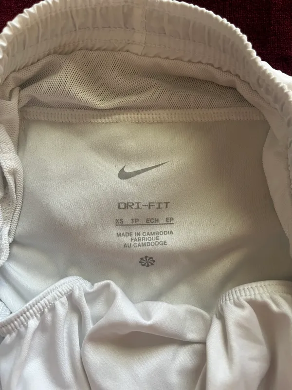 Nike White Dri-Fit Tempo Running Shorts - Image 6