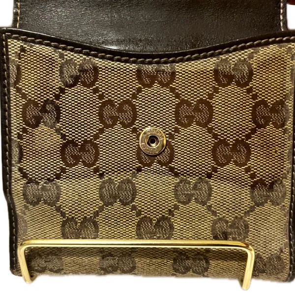 Authentic Gucci GG Supreme Coated Canvas and Leather French Flap Bifold … - Image 13