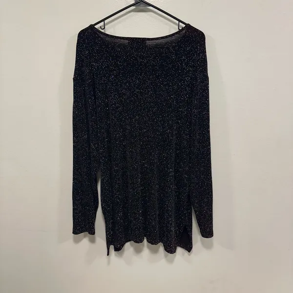 Vintage impressions Glittering Black Women's top size large! - Image 7