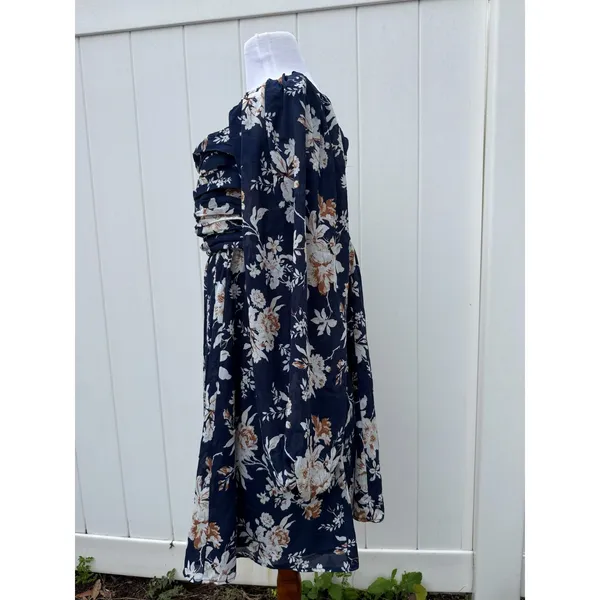 Abercrombie & Fitch Emerson Balloon Sleeve Mini Dress Size XL - Image 5