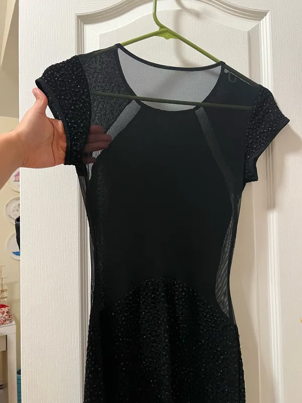 Windsor Sheer mini black dress - Image 6