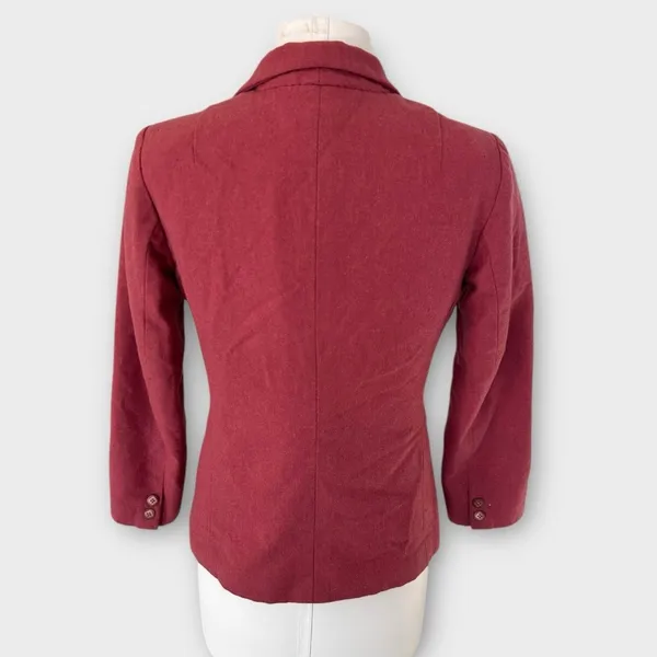 Vintage 50s Pendleton Wool Blazer Jacket Women’s Size 6/8 Rosewood Pink Preppy - Image 15
