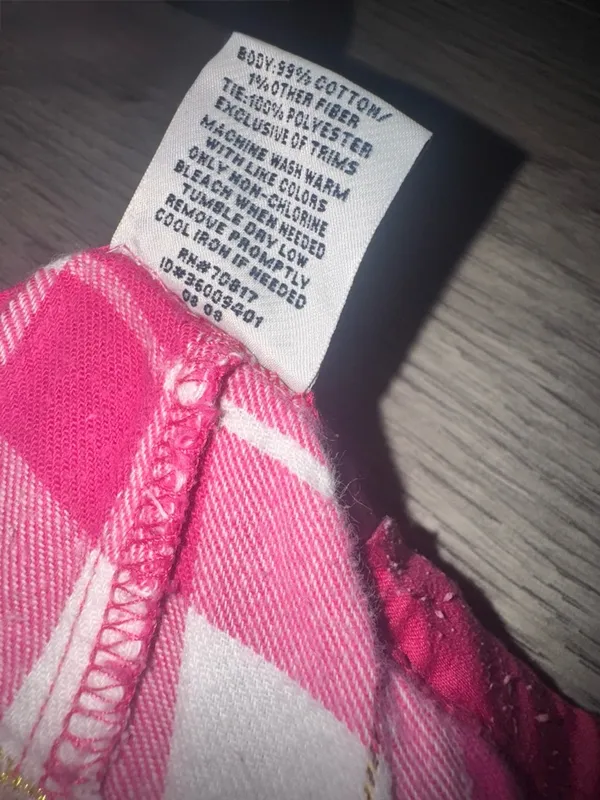 PINK Victoria’s Secret VINTAGE STYLE 2008 OG VS PINK Y2K Hot Pink Plaid Pj Pants - Image 11