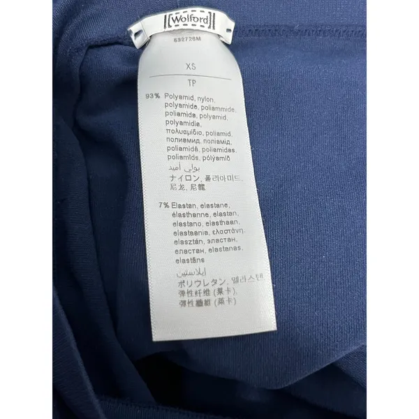 Wolford Fatal Convertible Tube Maxi Dress XS Blue Strapless Elegant Classic Glam - Image 7