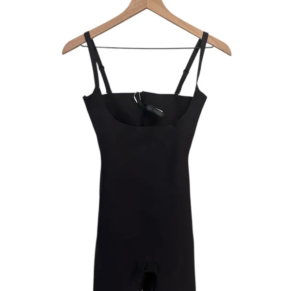 SKIMS Body zoned open bust mid thigh bodysuit onyx XL New With Tags - Image 5