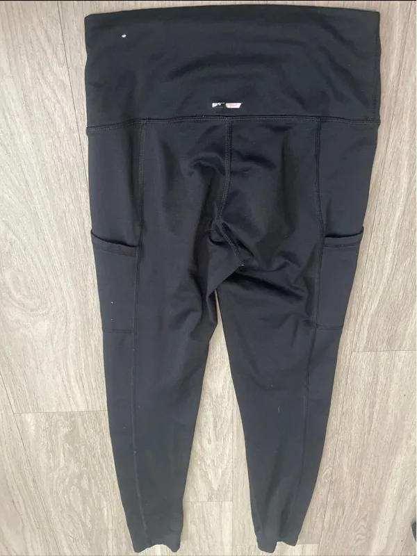 aerie Black High-Waist Leggings with Side Pockets - Image 3