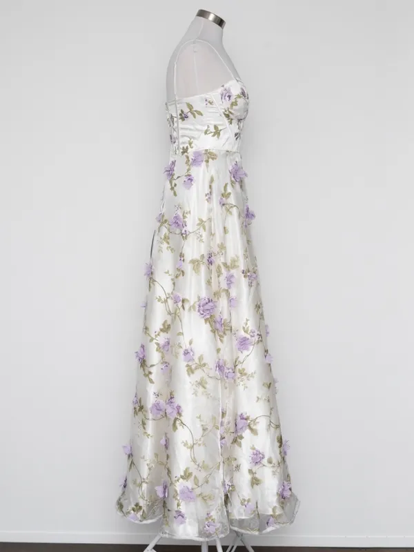 TLC Say Yes - 3D Floral Embellished Sweetheart Ball Gown - Image 5