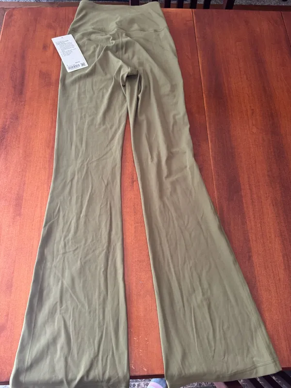 Lululemon Groove High-Rise Flare Pants size 4 NWT Bronze Green - Image 9