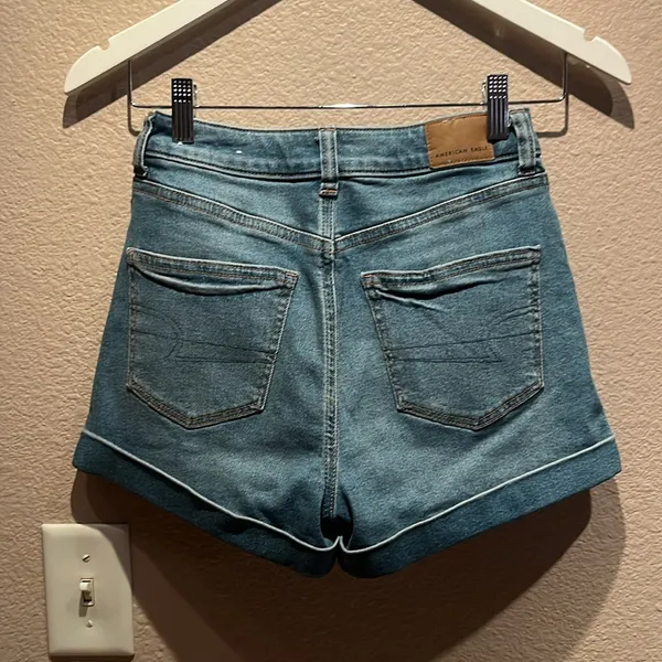 American Eagle Women’s Mom Jeans Denim Jean Shorts Size 00 - Image 5