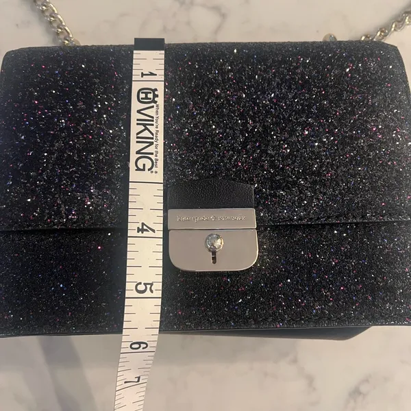 Kate Spade Sunset Lane Eden in Black Glitter Crossbody Purse $249 - Image 4