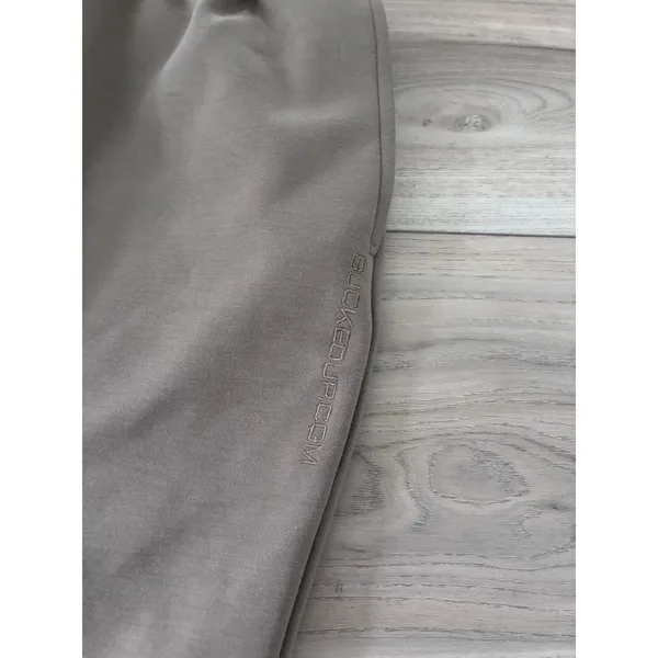 Bucked Up Women XL Taupe Brown Straight Leg Lounge Pants Elastic Waist Athletic - Image 2