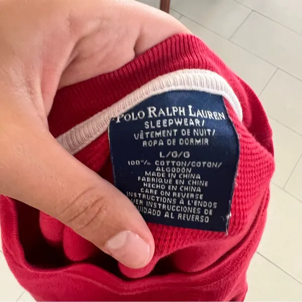 Polo Ralph Lauren Sleepwear Red Pullover - Image 2