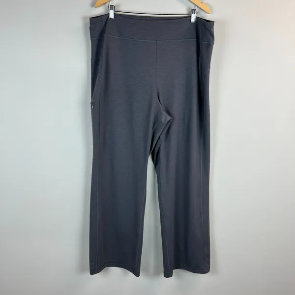 Duluth Trading NoGA‎ Classic Relaxed Leg Pants XXL x 31 Bootcut Gray Athleisure - Image 16