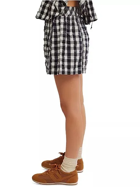 Free People Get Free Seersucker Cotton Pull-On Shorts XL - Image 5