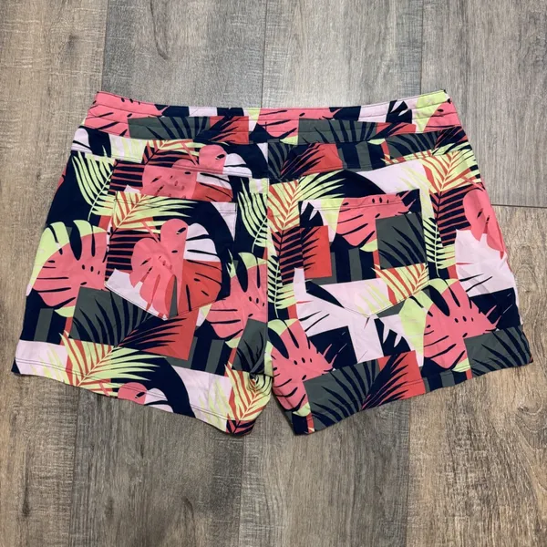 Smartwool Women's Tropical Leaf Print 4" Hike Short Large‎ Wool Blend SW016250 - Image 2