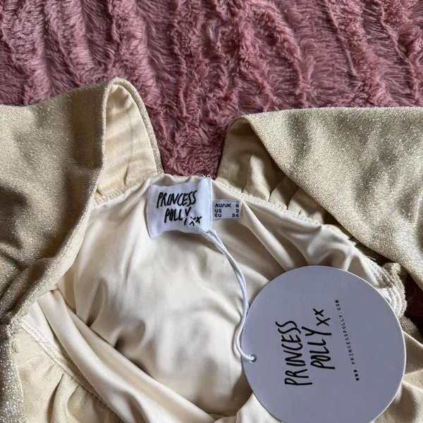 Princess Polly Gold Dress - Image 3