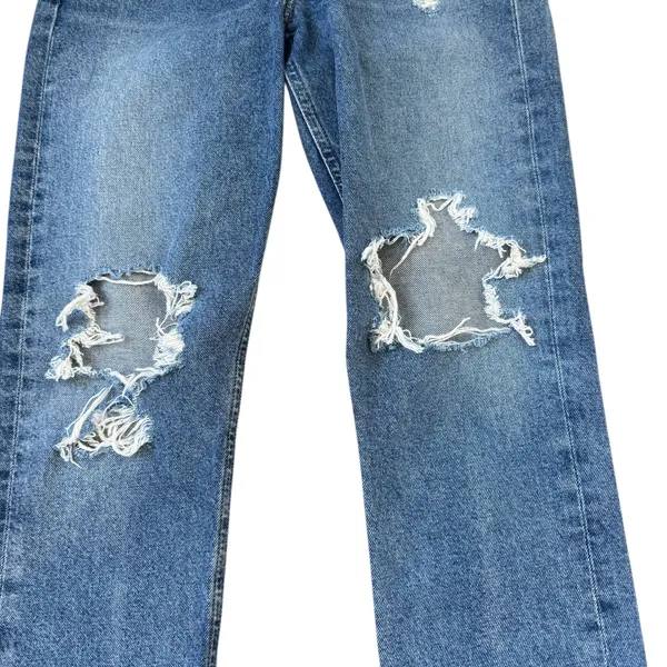 Citizens of Humanity Charlotte High Rise Straight Jeans Soiree Wash Distressed - Image 6