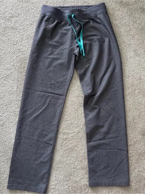 FIGS Livingston Straight-Leg Scrub Pants - Graphite Gray Size Small - Image 2