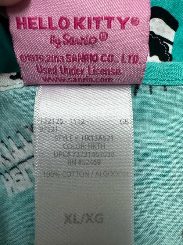 Hello Kitty Short Sleeve V-Neck Scrub Top Size X-Large - Image 5
