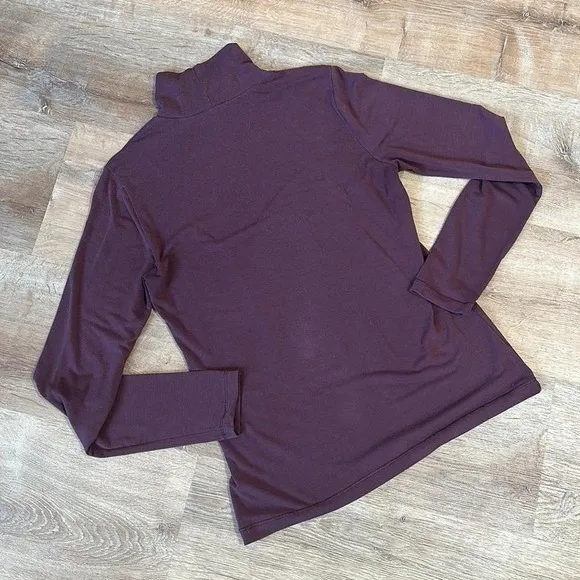 ATHLETA | Women's Essential Athletic Winter Turtleneck in Decadent Chocolate,‎ S - Image 5