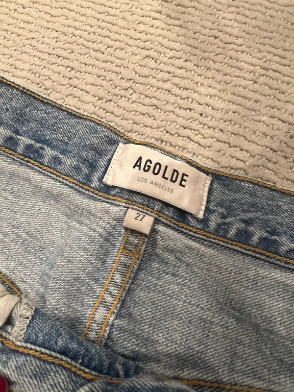 AGOLDE Criss Cross Straight Leg Jeans - Image 4