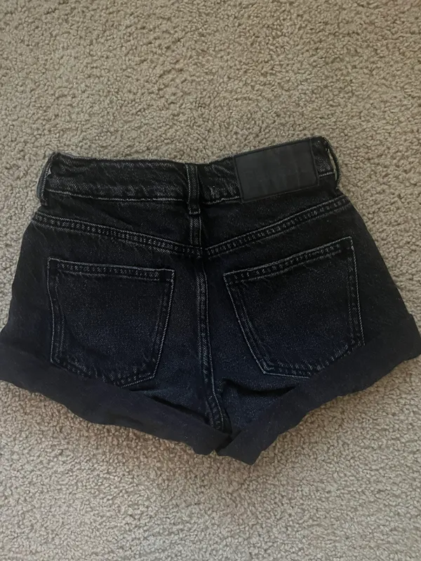 Black Jean Shorts - Image 2