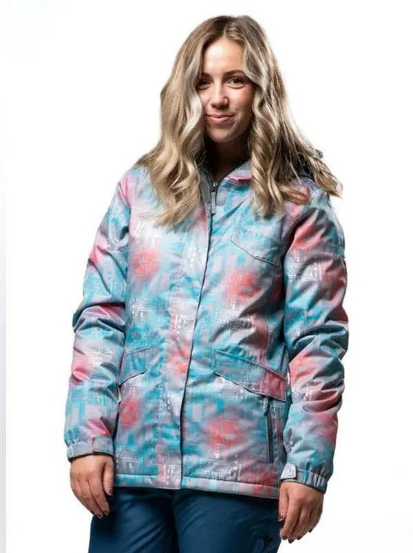 Chamonix CHX Collection Women's Marlow Abstract Ski Jacket, SIZE SMALL insulated - Image 2