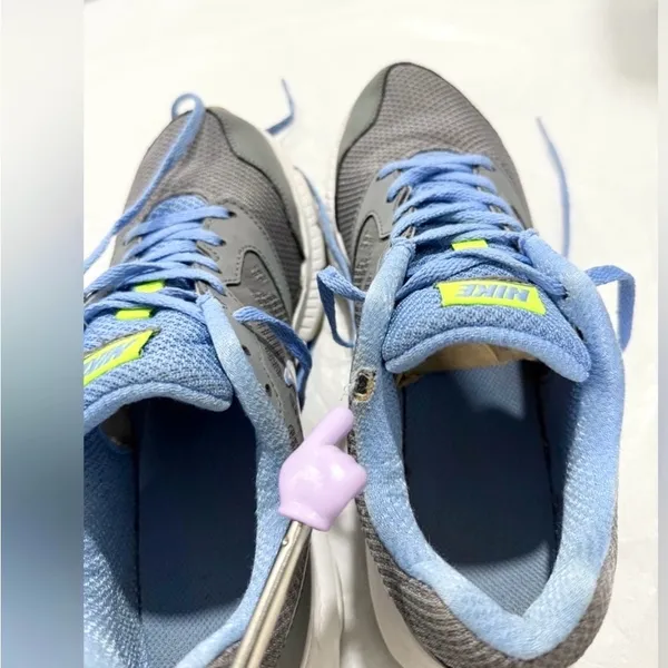 Nike Downshifter 6 Running Shoes Women’s 8.5 Gray Blue Athletic Walking Sneakers - Image 10