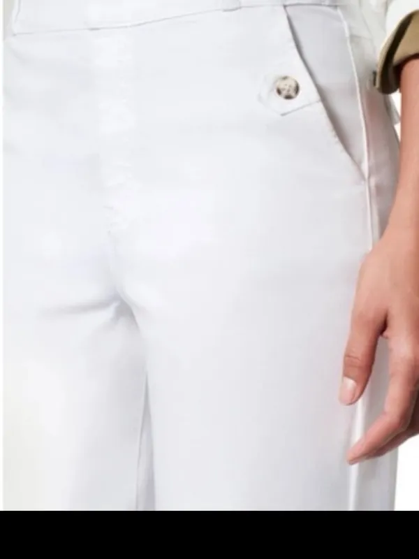 Women's Spanx Twill Cropped Wide Leg Pant. Size Medium - Image 3
