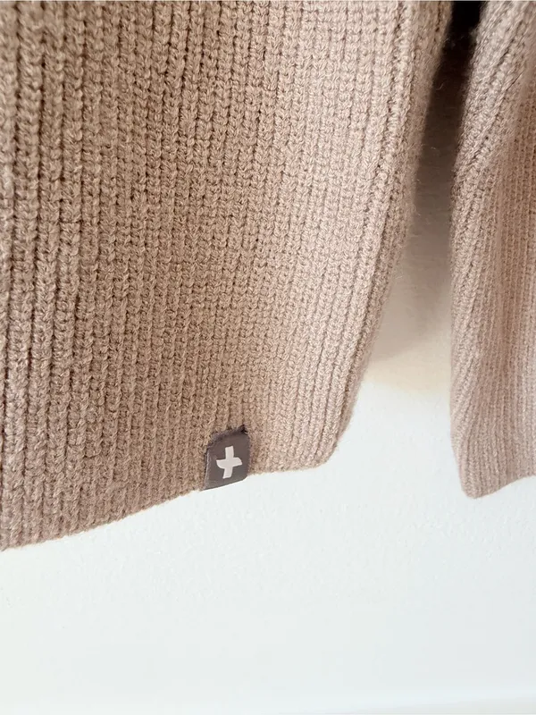 Figs NWTs Tan Knit Ribbed Loungewear Sweater size XL - Image 6