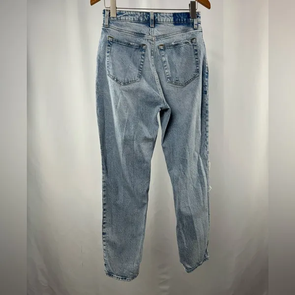 Abercrombie & Fitch Distressed The Dad High‎ Rise Jeans in Blue Size 27 - Image 9