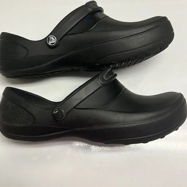 Crocs Black Mercy Slip On Slip Resistant Chef/Medical Work Shoes Women's Size 11 - Image 12