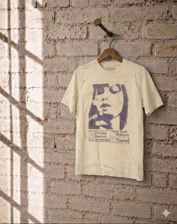 taylor swift midnights tee !! oct 21 2022 concert style graphic 13 tracks - Image 2