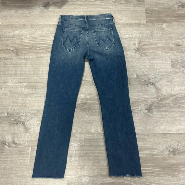 MOTHER Rascal Ankle Straight Leg Fray Field of Dreams Jeans Size 25 - Image 5