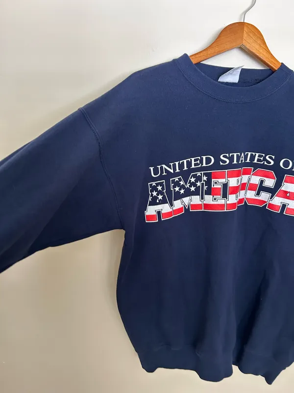 United States Crewneck Blue Size L - Image 3