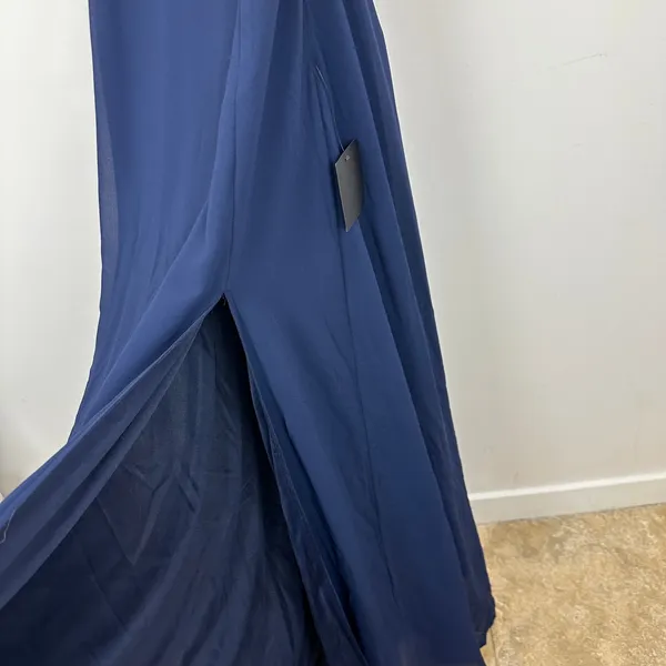 Lulus Confidently Charismatic Navy Blue Backless Halter Maxi Dress Large NWT - Image 9