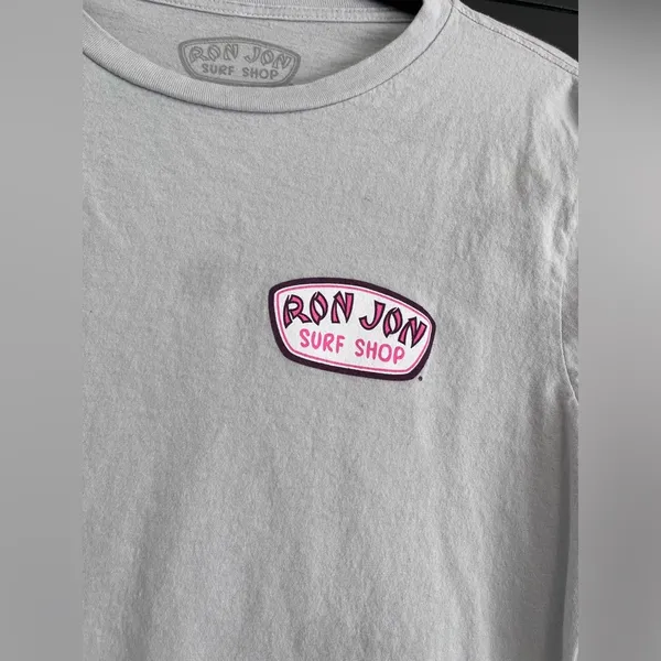 RON JON Surf Shop Long Sleeve T-Shirt. Unisex. Adult Size S. Vibrant. GUC - Image 2