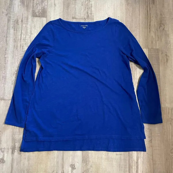 Eileen Fisher Fine Jersey Bateau Neck Tunic Size Medium - Image 10