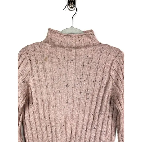 Madewell mock neck wool‎ pink sweater - Image 2