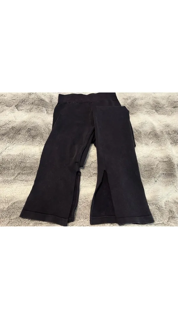 Fabletics Black Flare Leggings - Image 2